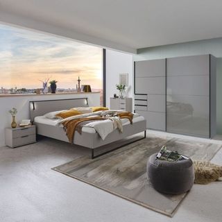 Schlafzimmer in Grau
