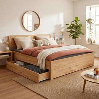 Schlafzimmer aus Wildeiche