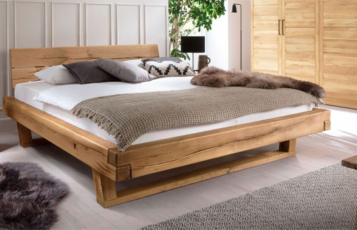 Wildeiche im Schlafzimmer